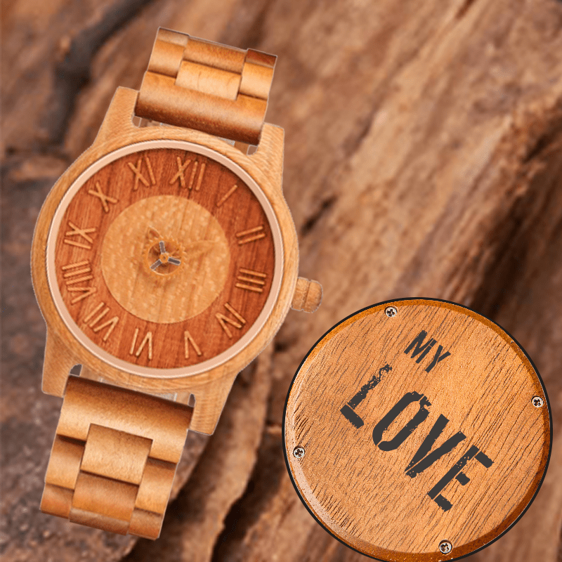 Maturelion Fashion Wooden Couple's Watch for Men and Women（Customization Available）