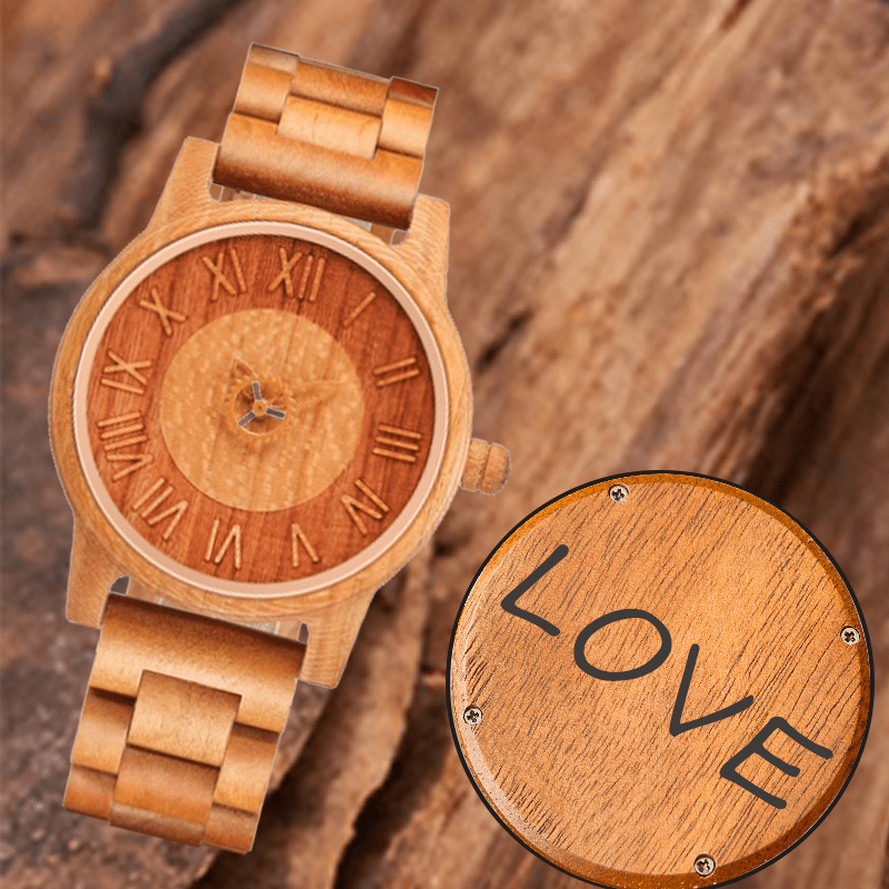 Maturelion Fashion Wooden Couple's Watch for Men and Women（Customization Available）