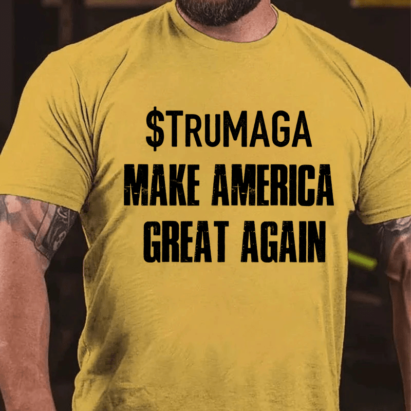 Maturelion $Trumaga Make America Great Again Cotton T-Shirt