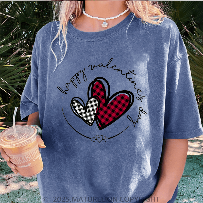 Maturelion Valentine T-Shirt Happy Valentine Women T-Shirt