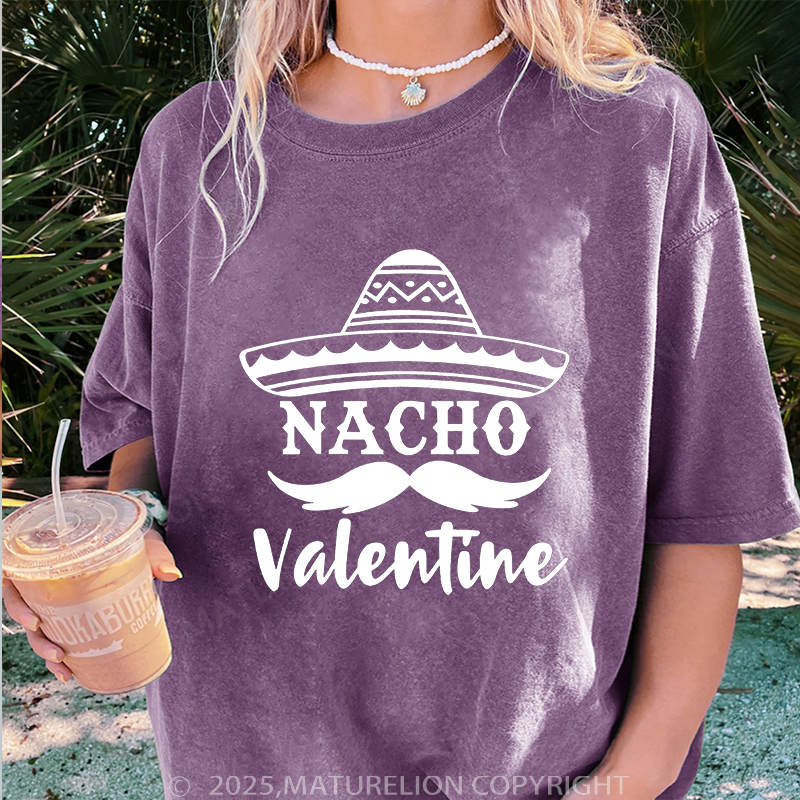 Maturelion Valentine T-Shirt Nacho Valentine Women T-Shirt