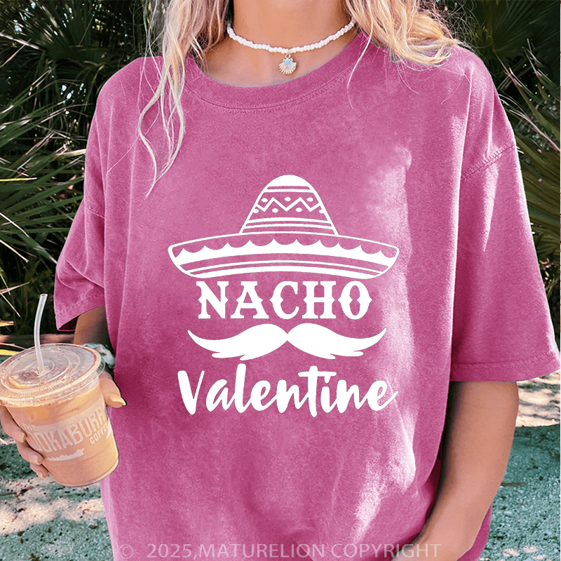 Maturelion Valentine T-Shirt Nacho Valentine Women T-Shirt