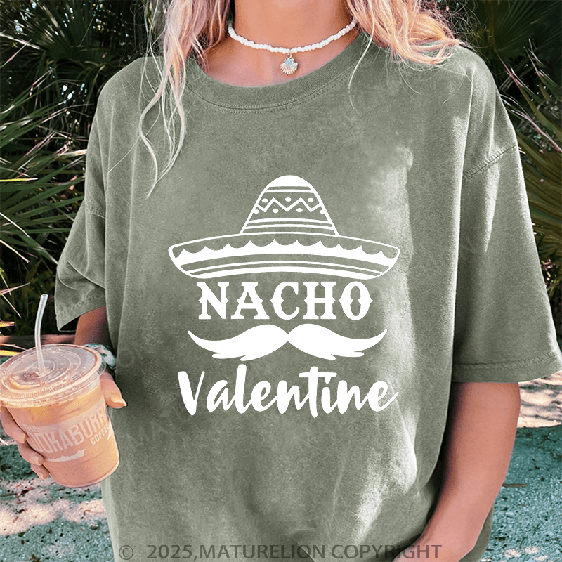 Maturelion Valentine T-Shirt Nacho Valentine Women T-Shirt