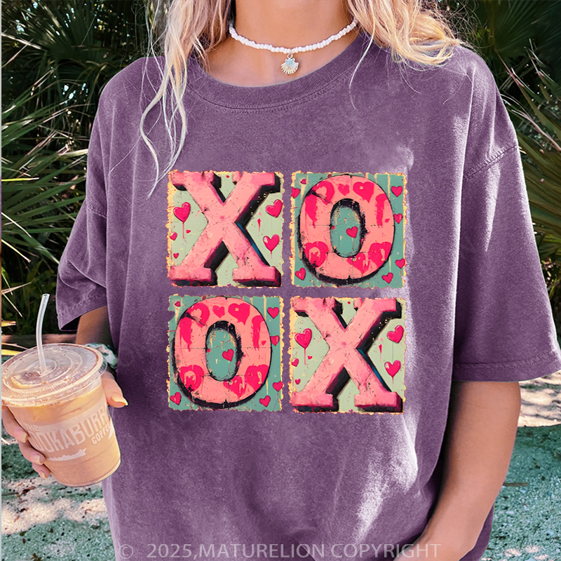 Maturelion Valentine T-Shirt Xoxo Women T-Shirt