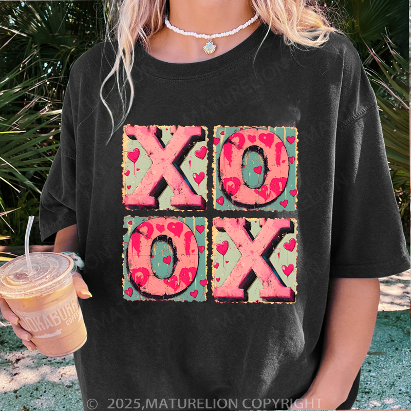 Maturelion Valentine T-Shirt Xoxo Women T-Shirt