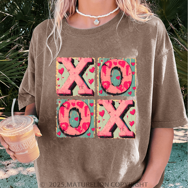 Maturelion Valentine T-Shirt Xoxo Women T-Shirt