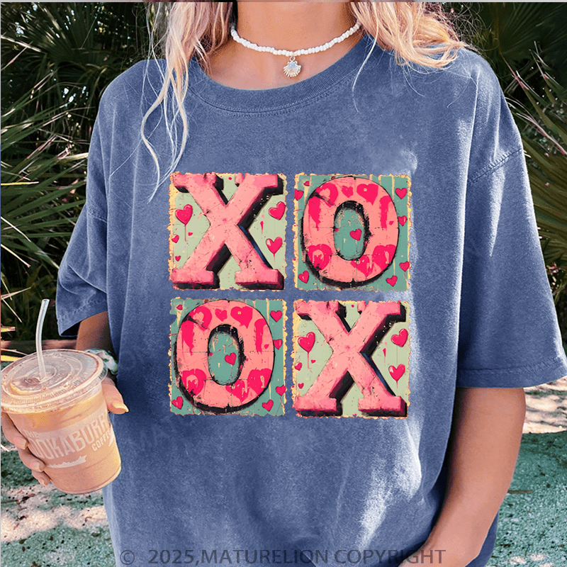 Maturelion Valentine T-Shirt Xoxo Women T-Shirt