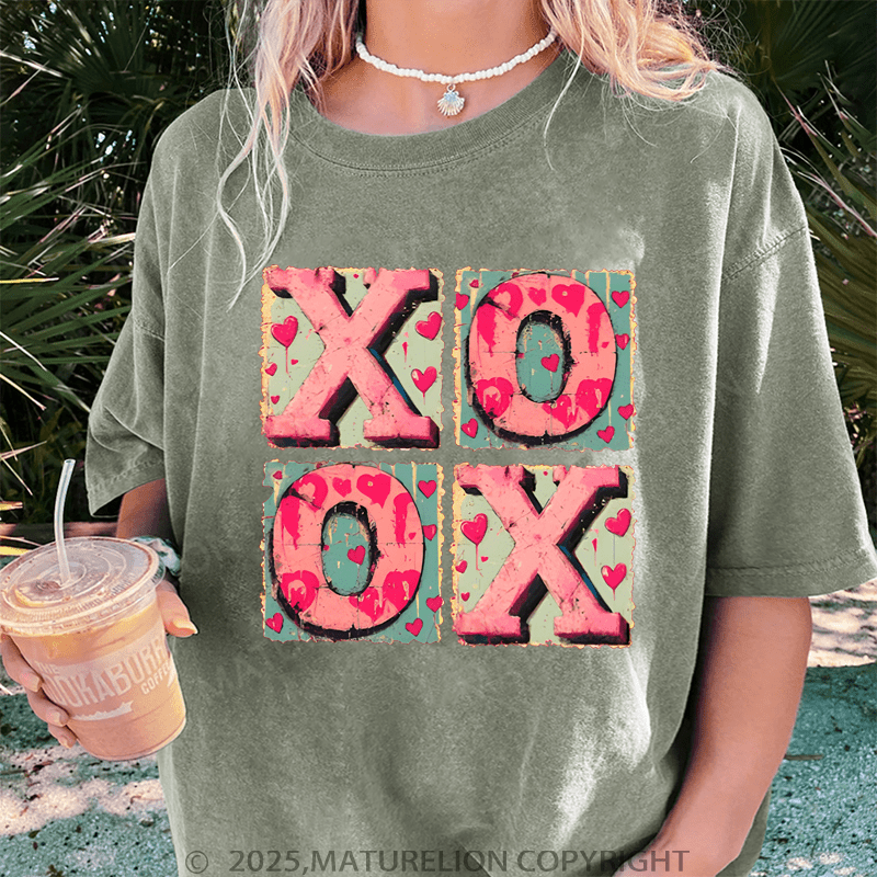 Maturelion Valentine T-Shirt Xoxo Women T-Shirt