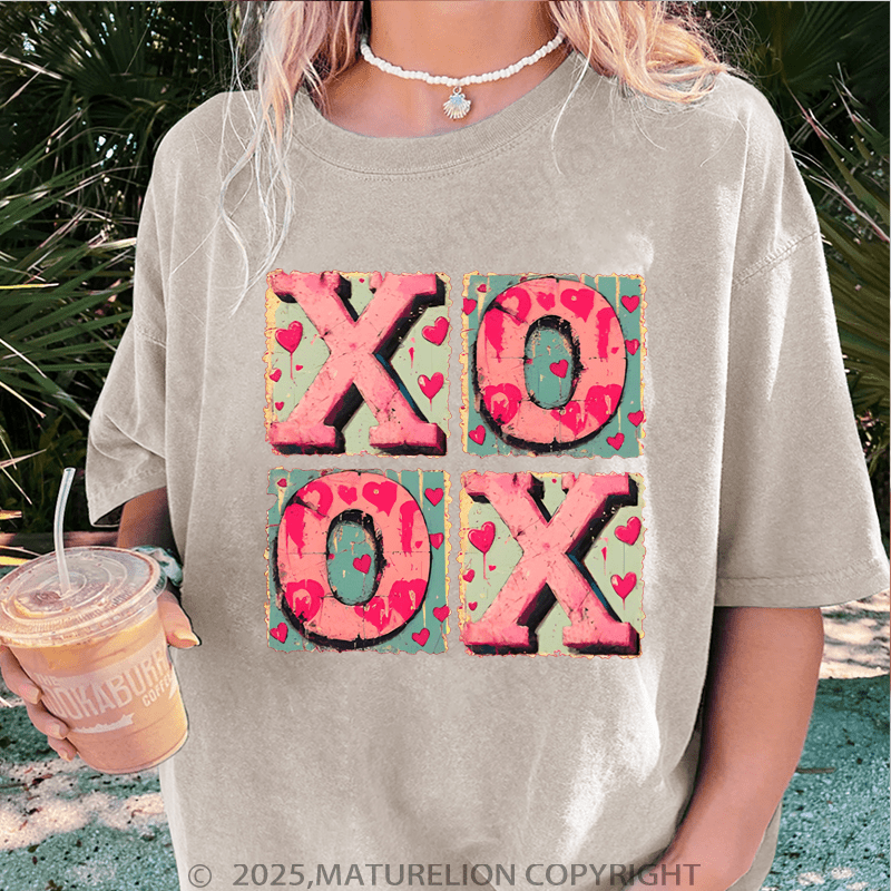 Maturelion Valentine T-Shirt Xoxo Women T-Shirt