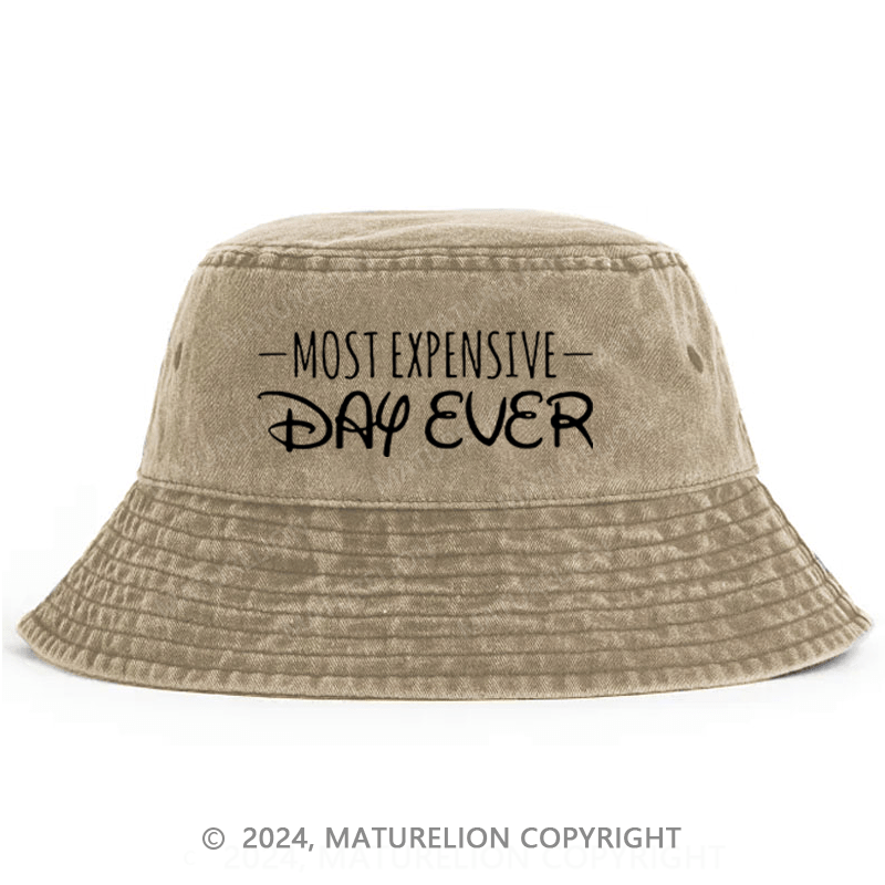 Maturelion Most Expensive Day Ever Funny Bucket Hat