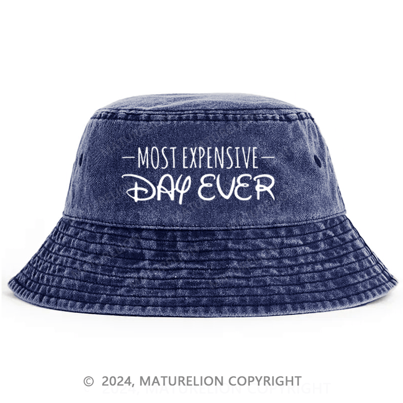 Maturelion Most Expensive Day Ever Funny Bucket Hat