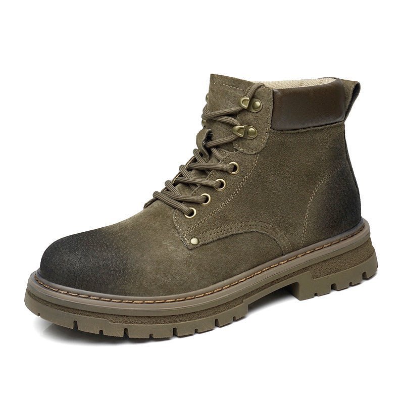 Maturelion Retro Leather Work Boots