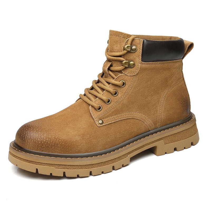 Maturelion Retro Leather Work Boots