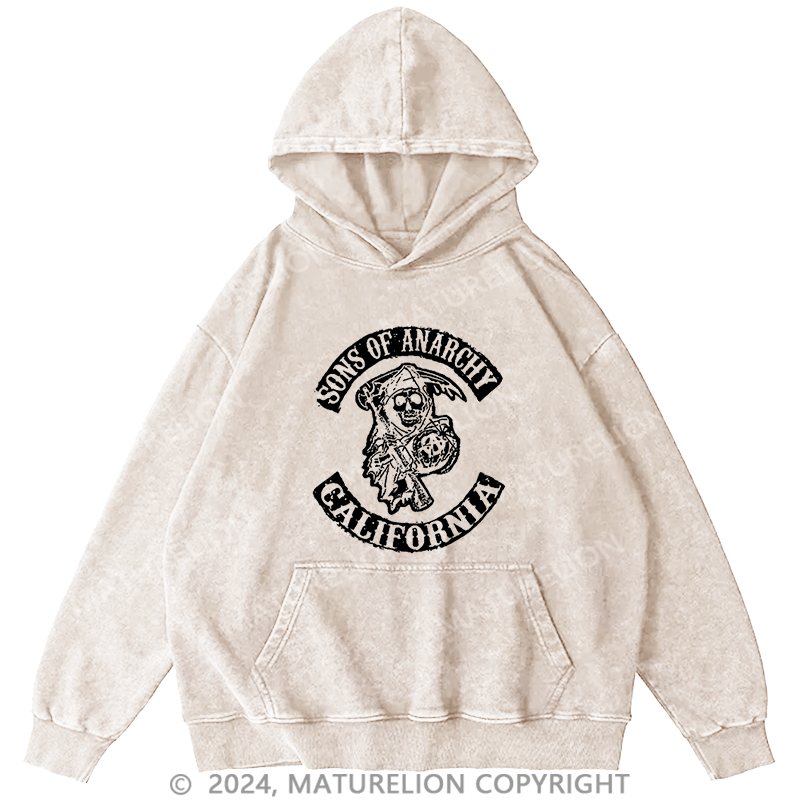 Maturelion Men's Hoodie Sons of Anarchy California Hoodie