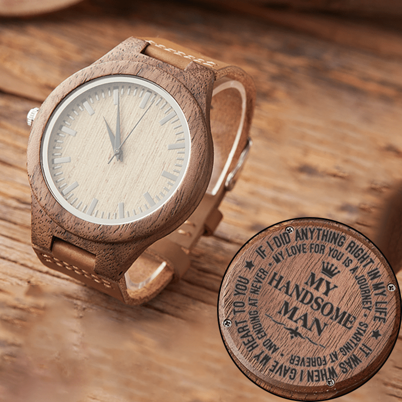 Maturelion Stylish Wood & Stainless Steel Combined Quartz Wrist Watches（Customization Available）