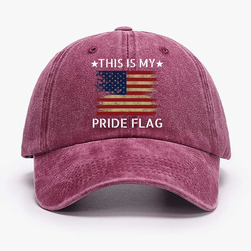 Maturelion American Flag This Is My Pride Flag Cap