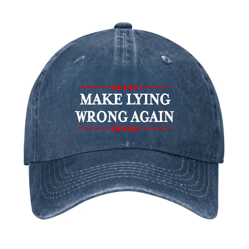 Make Lying Wrong Again Cap