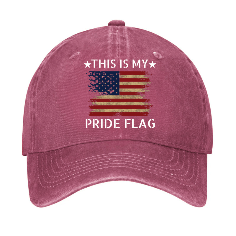 Maturelion American Flag This Is My Pride Flag Cap