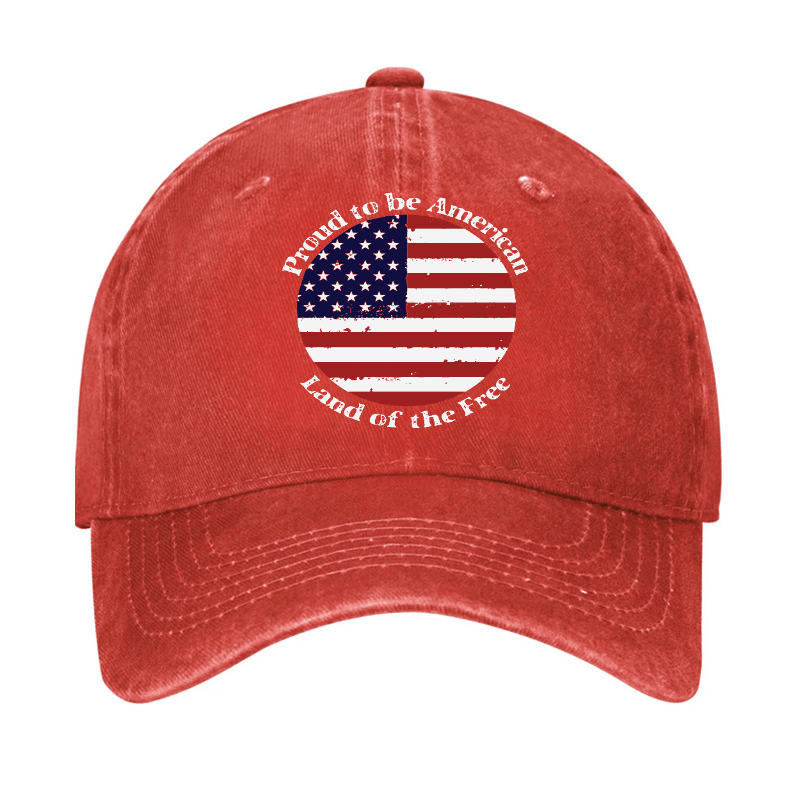 Men's Proud To Be American Land Of The Free Cap