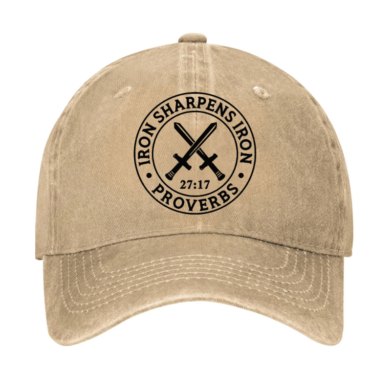 Iron Sharpens Iron Christian Print Cap