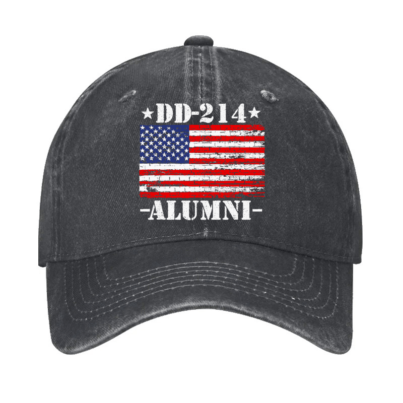 Maturelion DD-214 Alumni Military Veteran American Flag Patriotic Cap