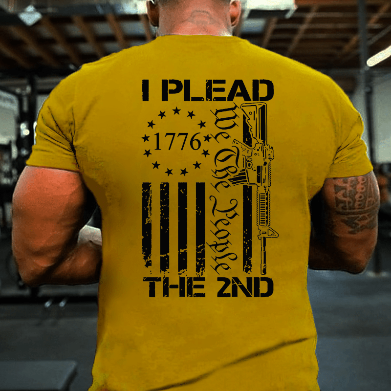 I Plead The 2nd Amendment We The People AR15 Pro Gun Cotton T-shirt