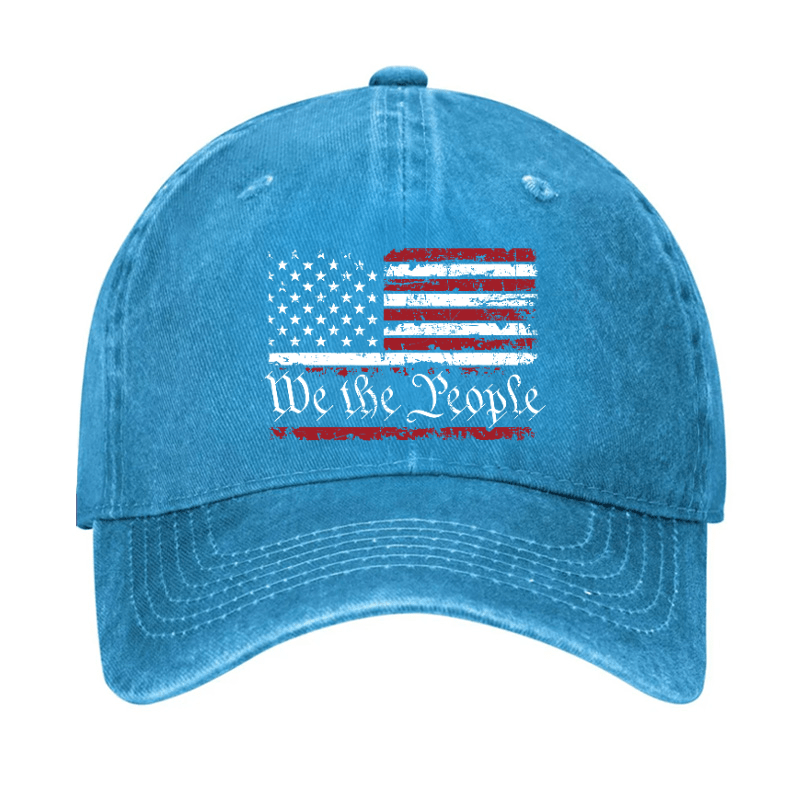 We The People American Flag Cap