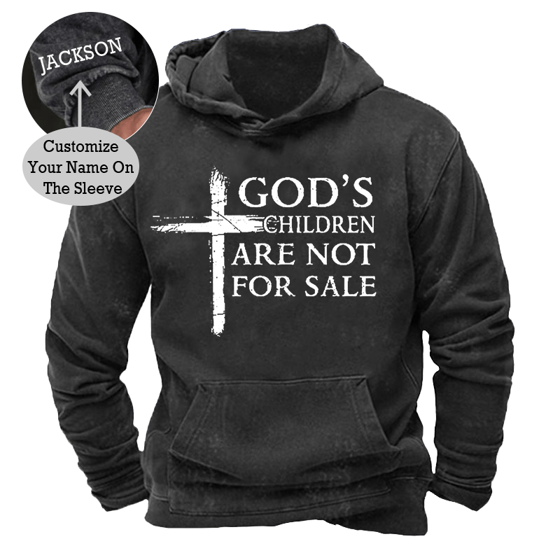 Maturelion Men's Hoodie God's Children Are Not For Sale Hoodie