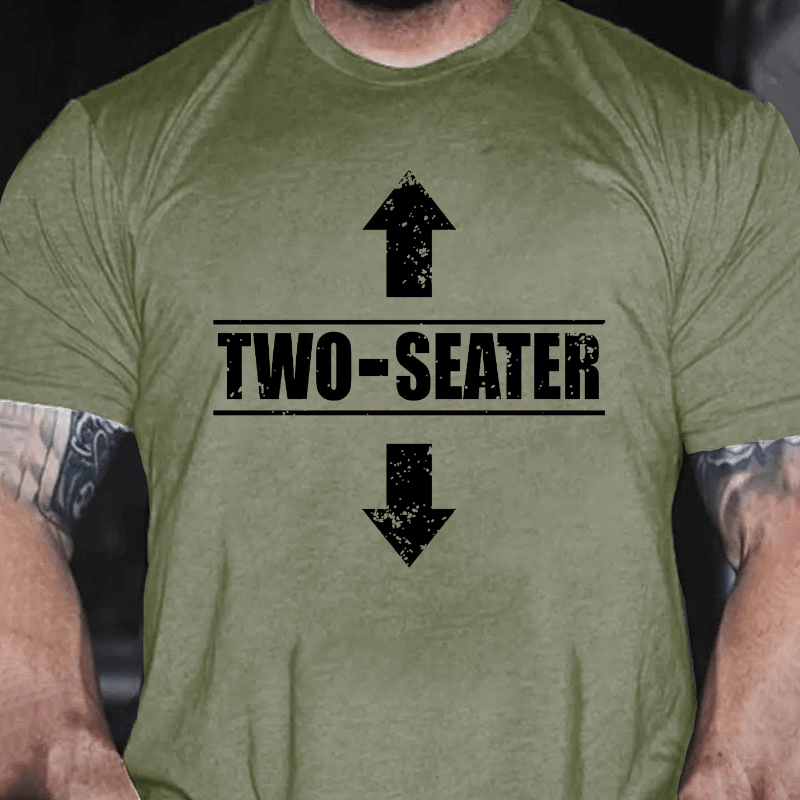 Two Seater Funny Cotton T-shirt