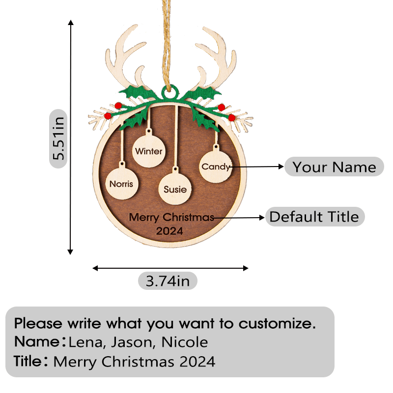 Maturelion Family Custom Family Ornament