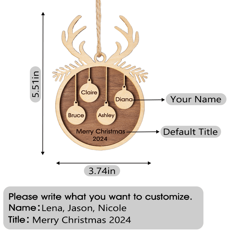 Maturelion Custom 2024 Christmas Ornaments