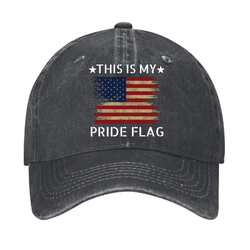 American Flag This Is My Pride Flag Cap