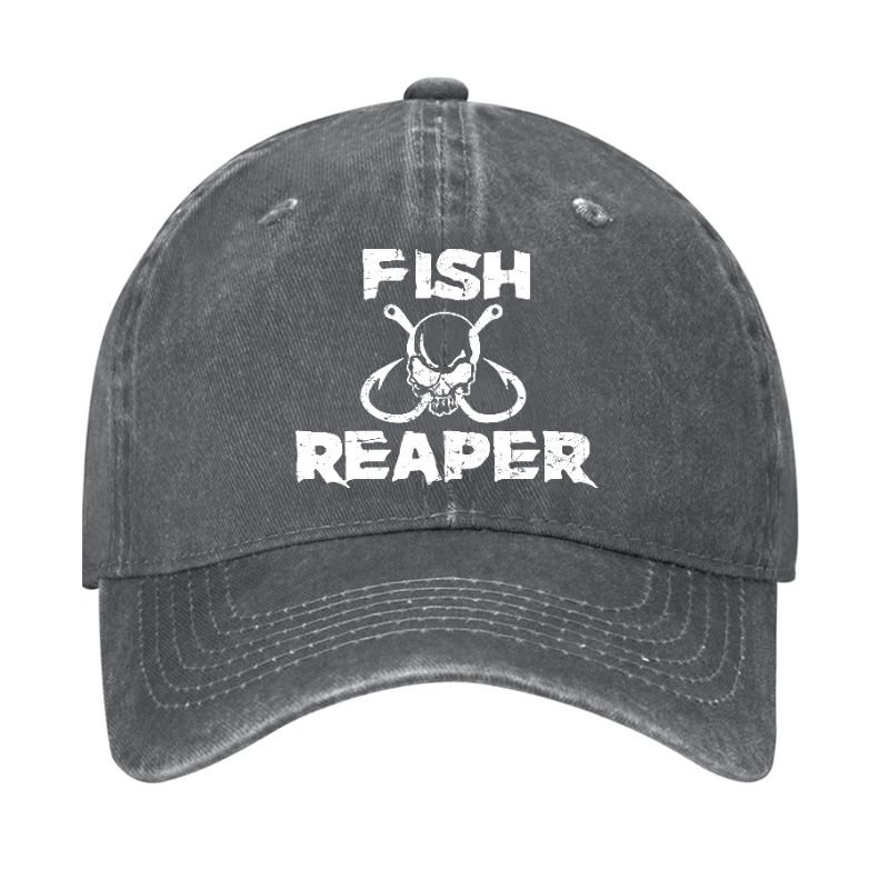 Fish Reaper Funny Fishing Cap