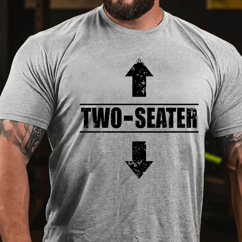 Two Seater Funny Cotton T-shirt