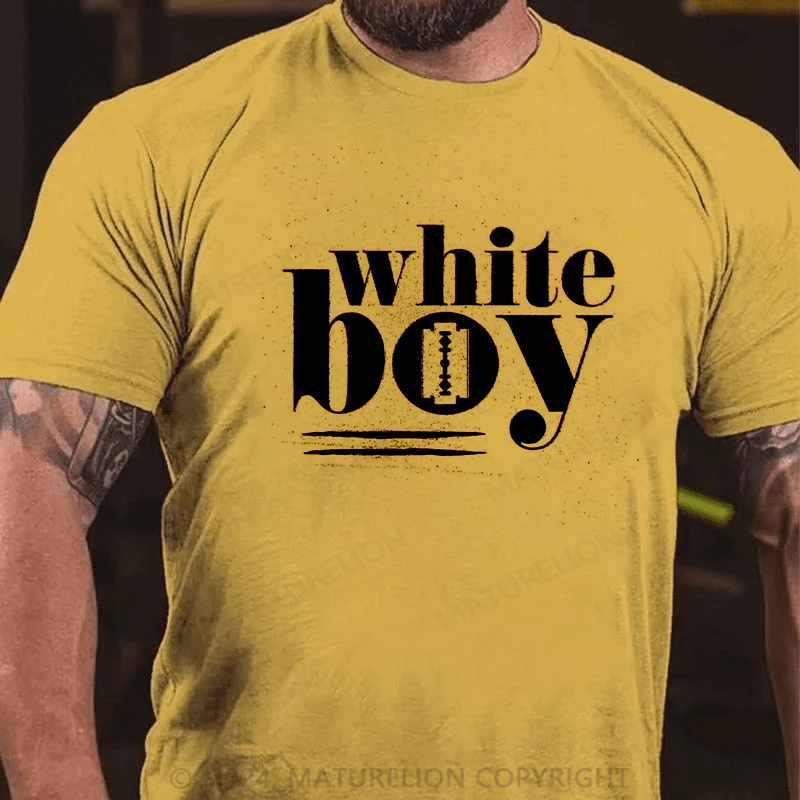 Maturelion white boy Cotton T-shirt