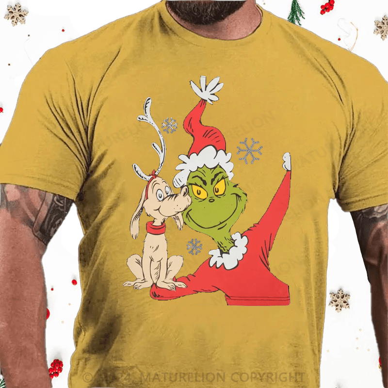 Maturelion Christmas T-Shirt The Grinch & Max Youth T-Shirt