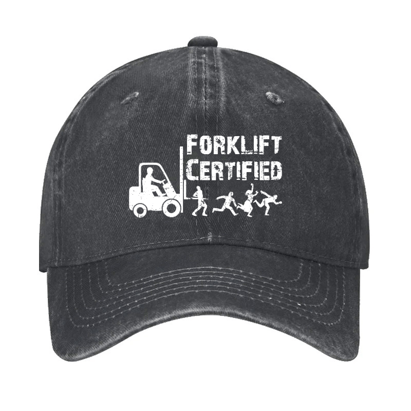 Forklift Certified Funny Cap