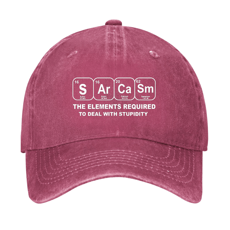 Sarcasm The Elements Required To Deal With Stupidity Cap