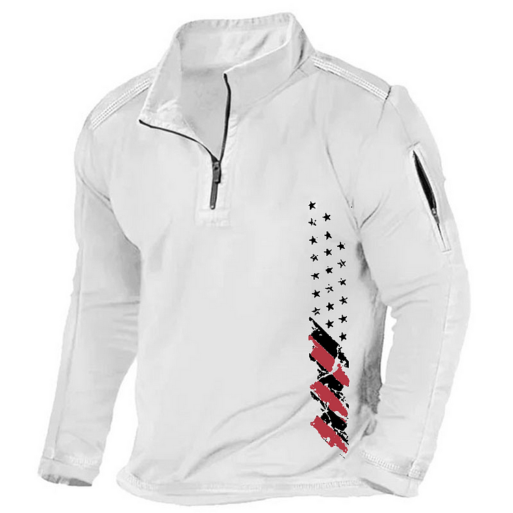 Maturelion Men's Henley Shirt Regular Fit Patriotic Graphic Henley Shirt