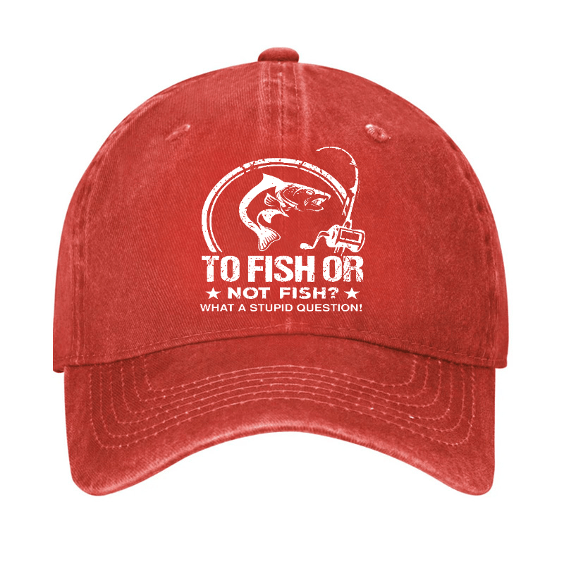 To Fish Or Not Fish? What A Stupid Question! Cap