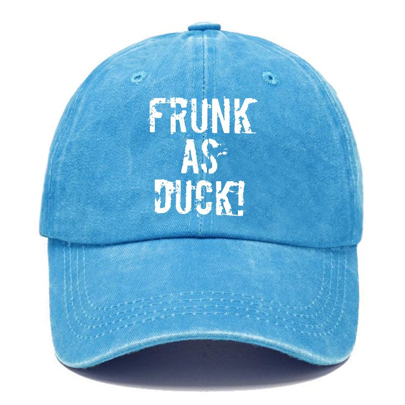 Frunk As Duck Funny Drunk Print Cap