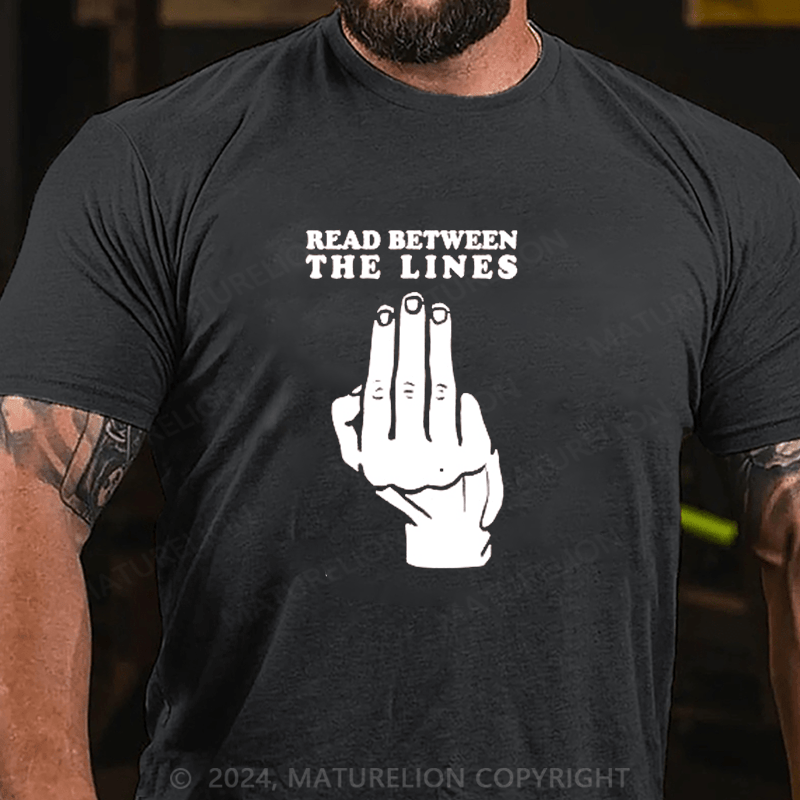 Maturelion read between the lines Cotton T-shirt