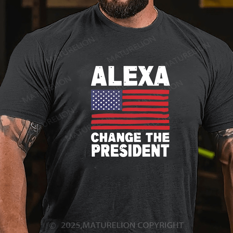 Maturelion Men¡®s T-shirt The President T-Shirt  Cotton T-shirt