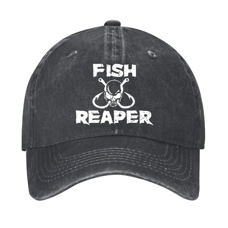 Fish Reaper Funny Fishing Cap