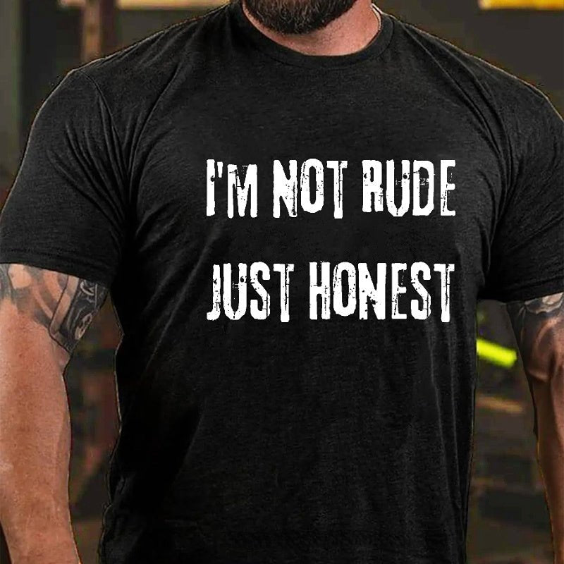 I'm Not Rude Just Honest Sarcastic Men's Cotton T-shirt