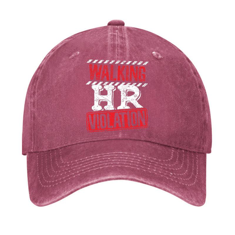 Walking HR Violation Funny Uniex Cap