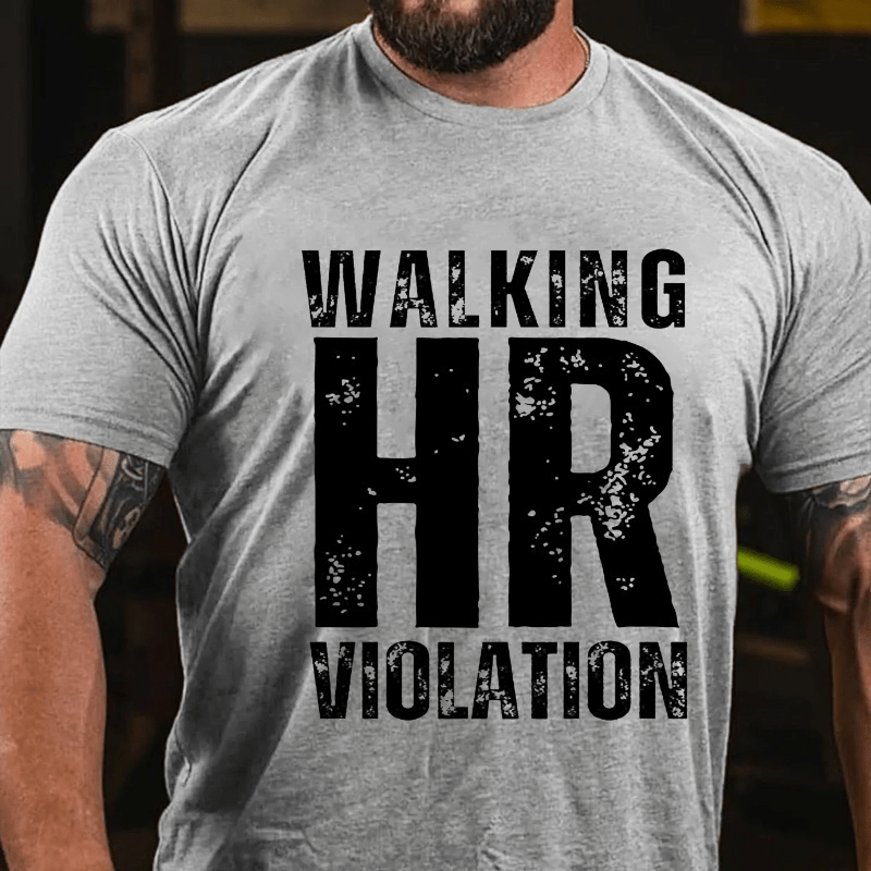 Walking HR Violation Men's Cotton T-shirt