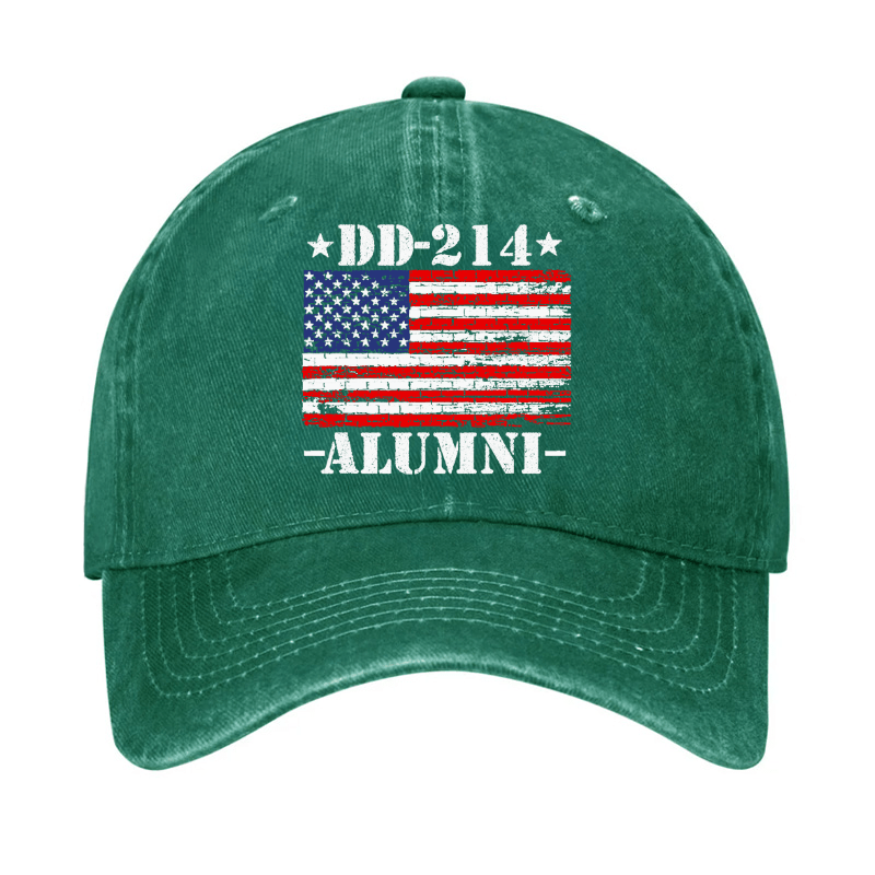 Maturelion DD-214 Alumni Military Veteran American Flag Patriotic Cap