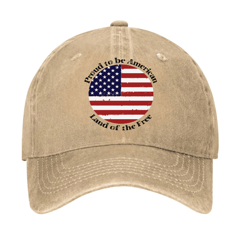 Men's Proud To Be American Land Of The Free Cap