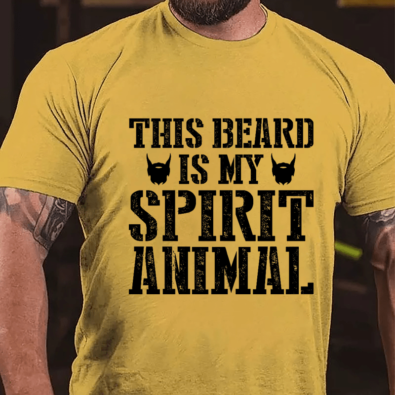 This Beard Is My Spirit Animal Cotton T-shirt